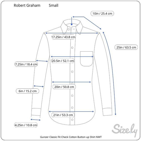 Robert Graham Gunzer Classic Fit Check Button-Down Shirt NWT Brushed Cotton Sm - Picture 10 of 10